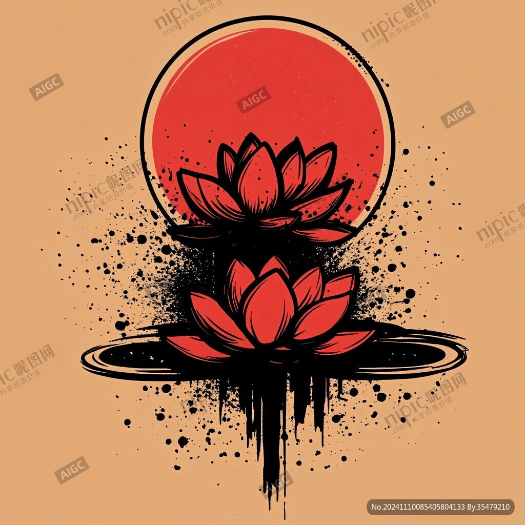 莲花图形设计