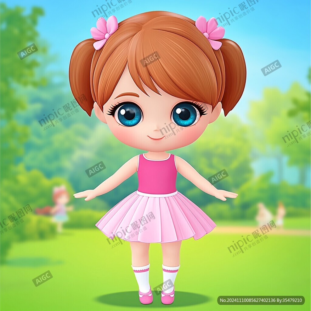 3d卡通女孩