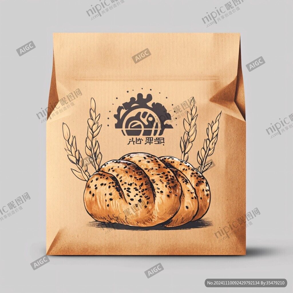 面包包装logo