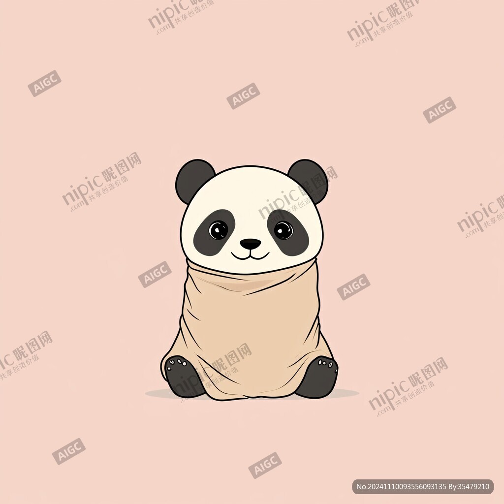 熊猫宝宝插画