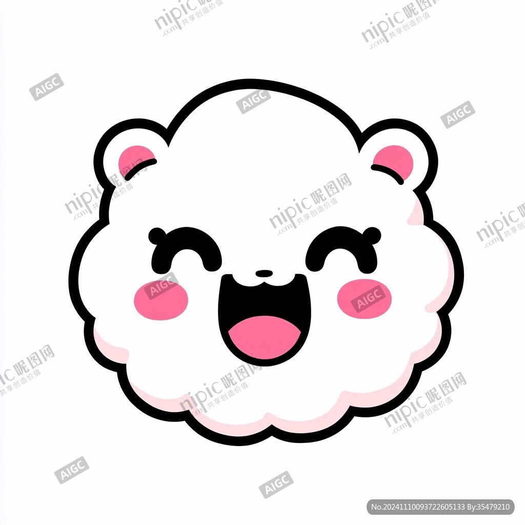 绵羊云朵图形logo标志