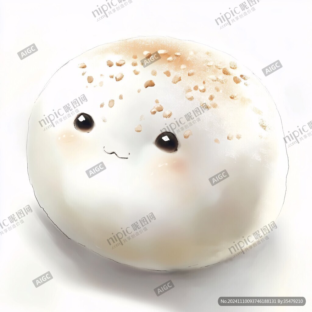 卡通生煎包