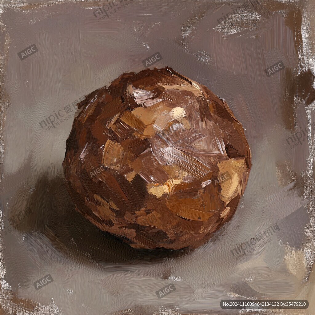 柿子油画