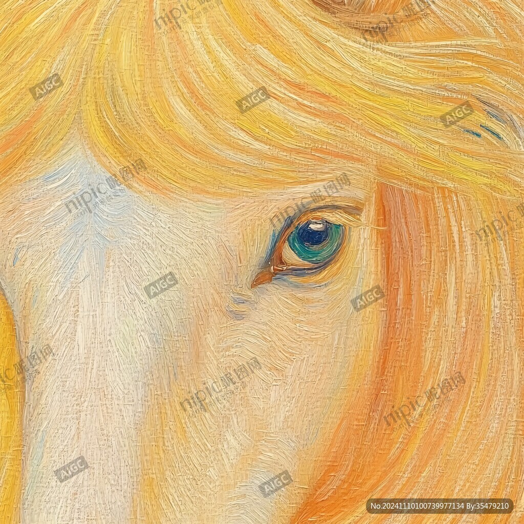 马头油画
