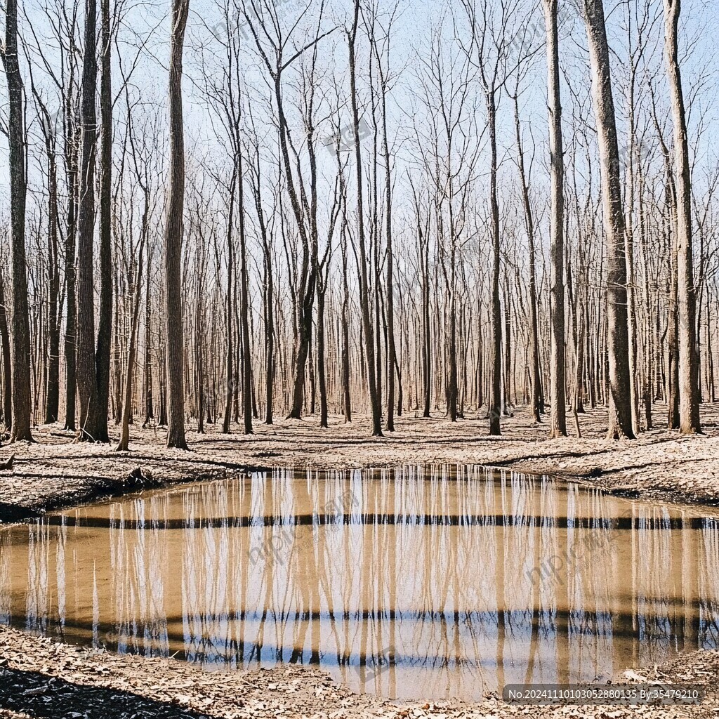 涨渡湖水上森林