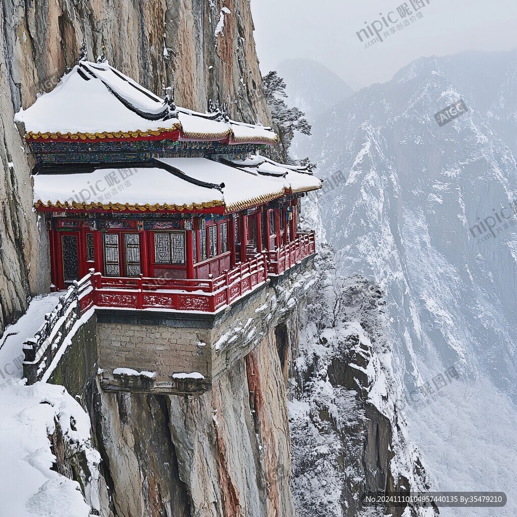 四大部洲雪景