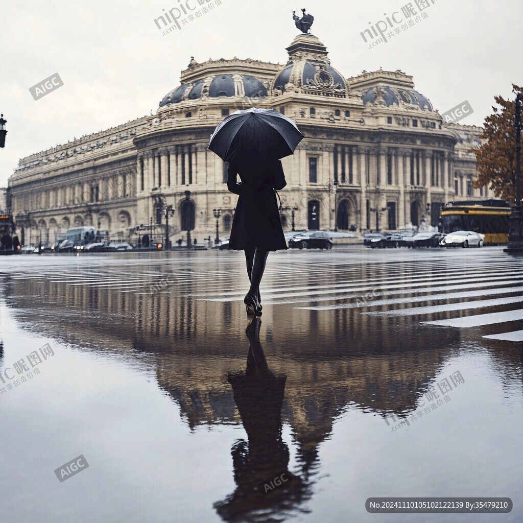 雨中巴黎