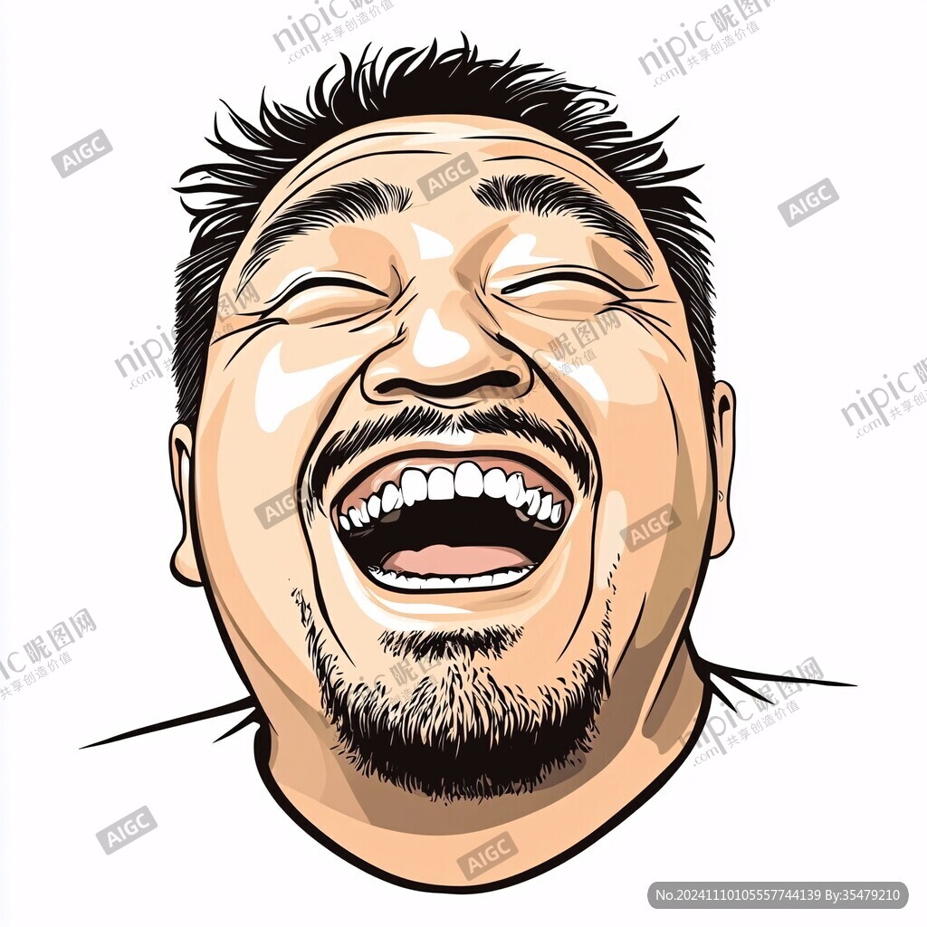 张大嘴的人物