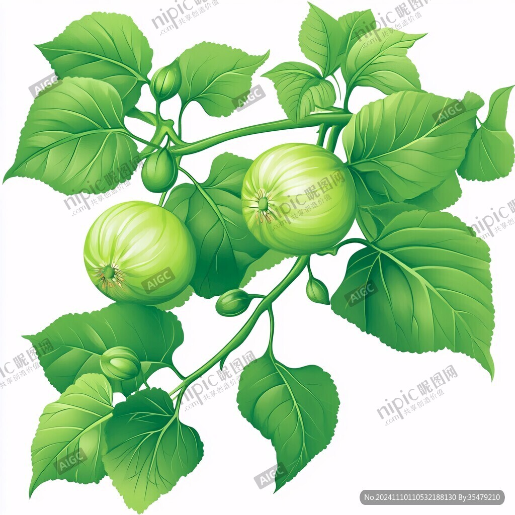 灯笼果插画