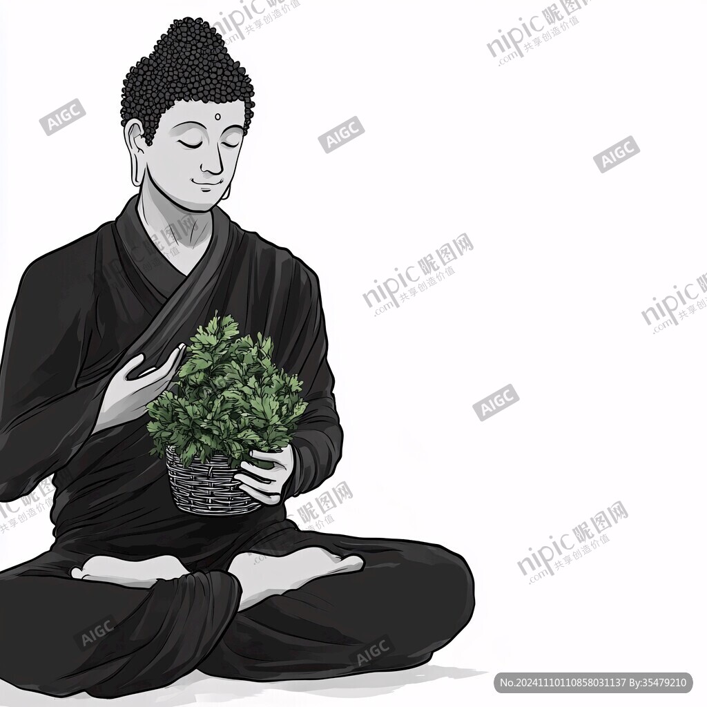 静坐画面