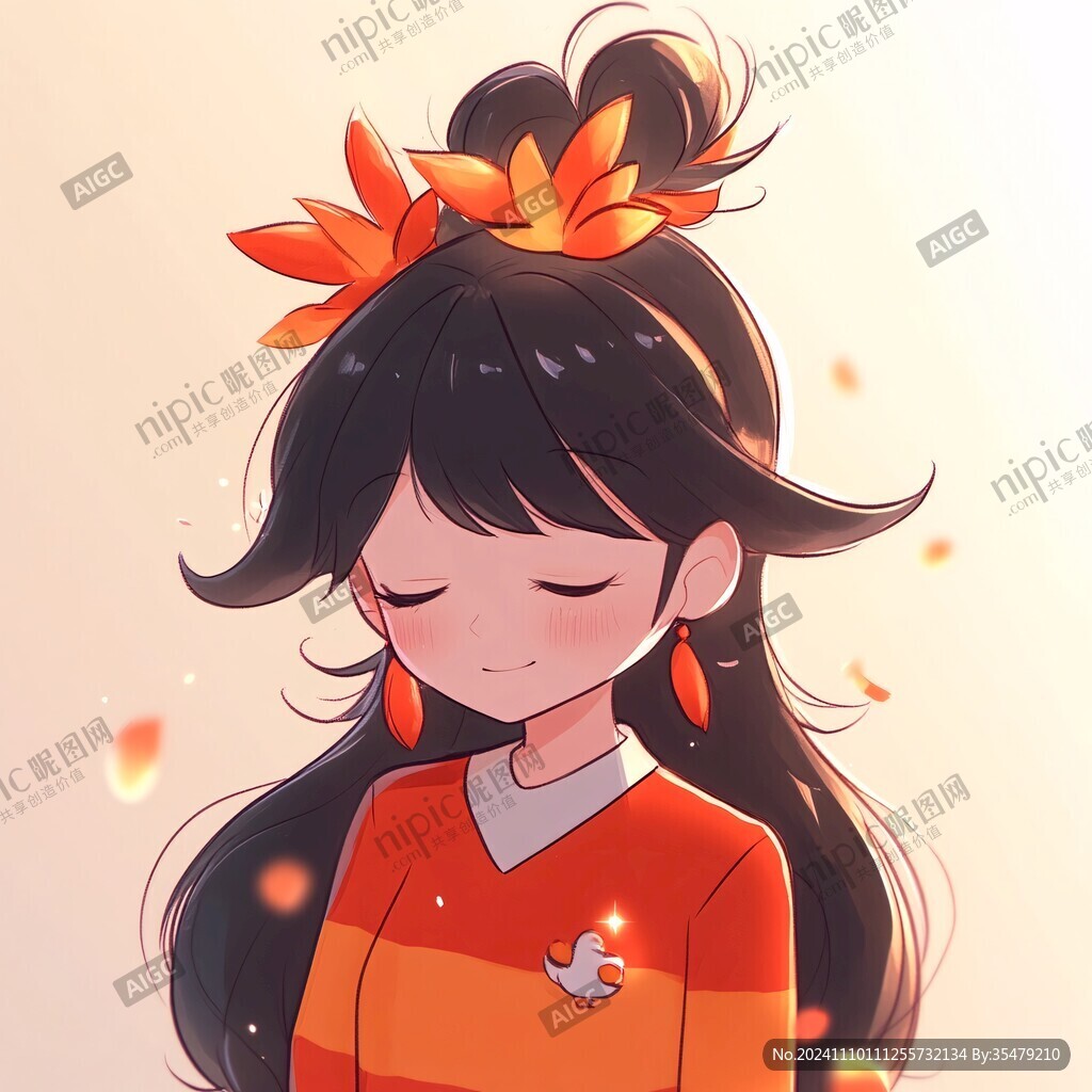 小女孩儿插