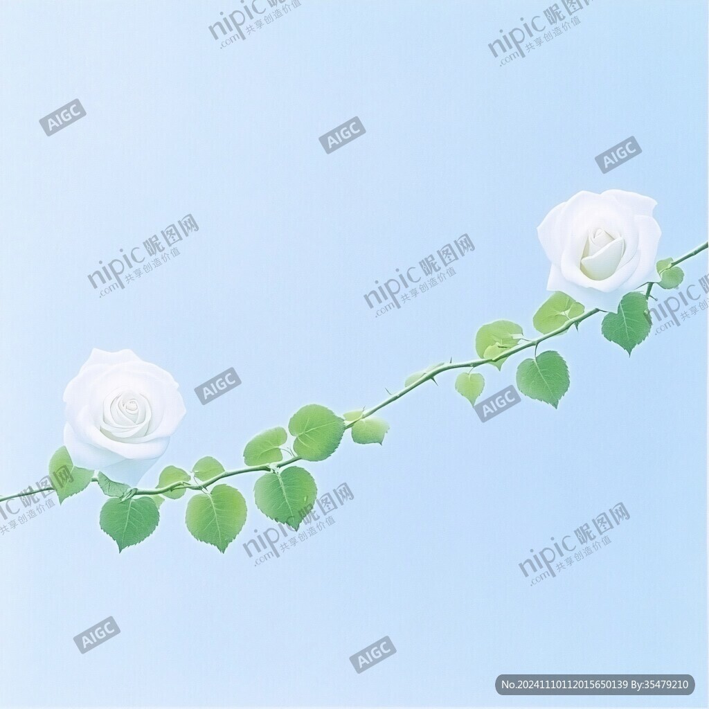 白玫瑰素材
