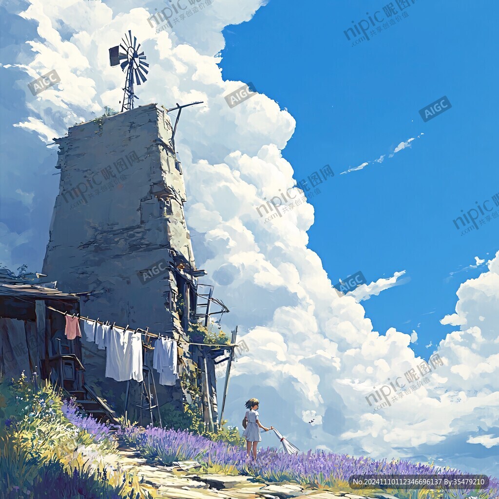 动漫场景插画
