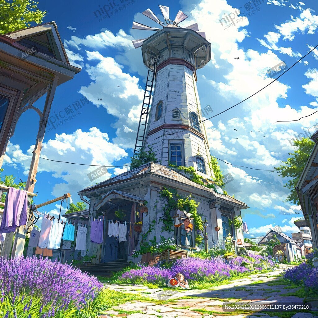 动漫场景插画