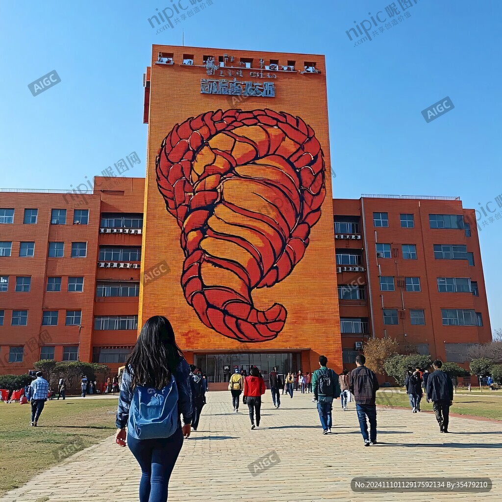西北工业大学彩绘剪影