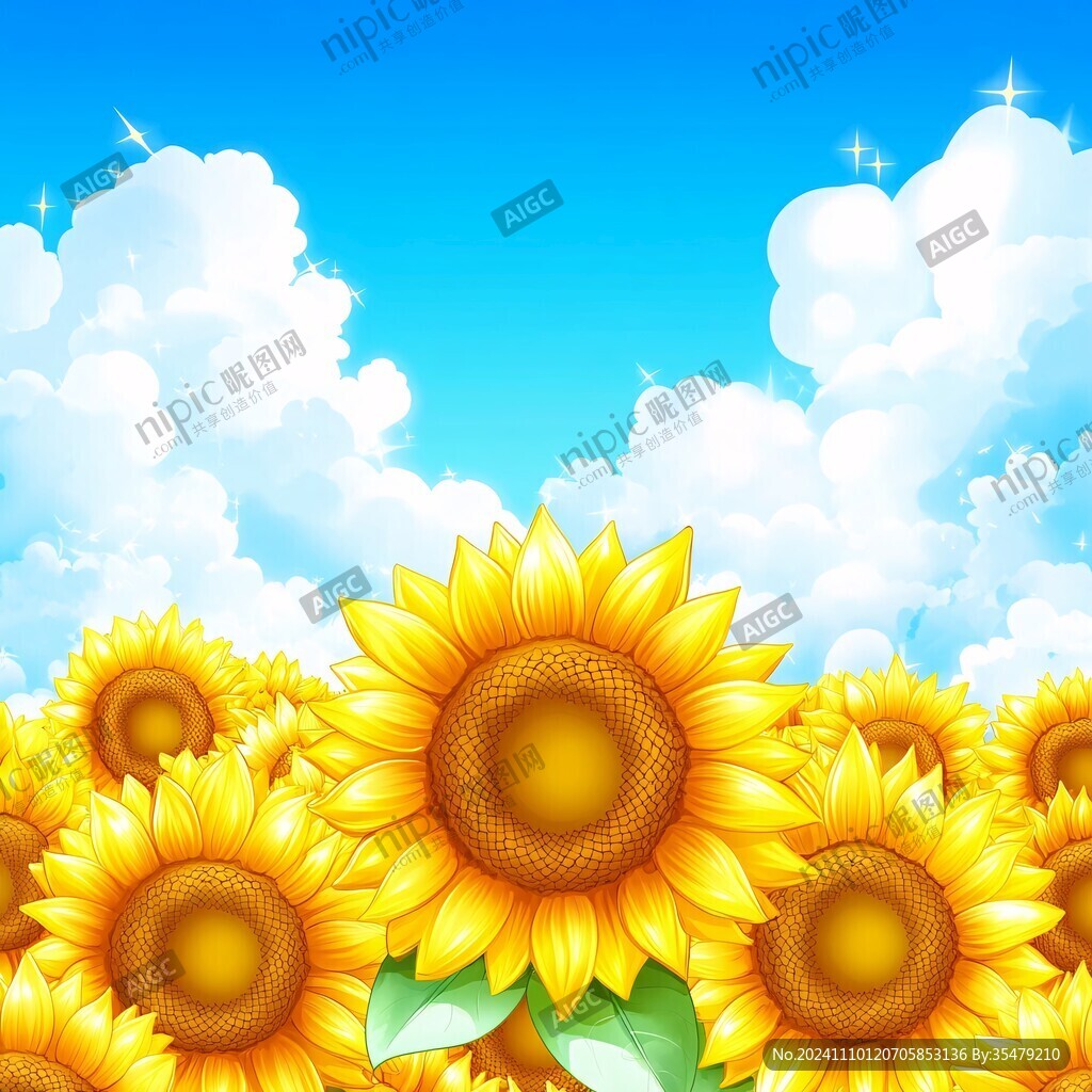 太阳花背景素材