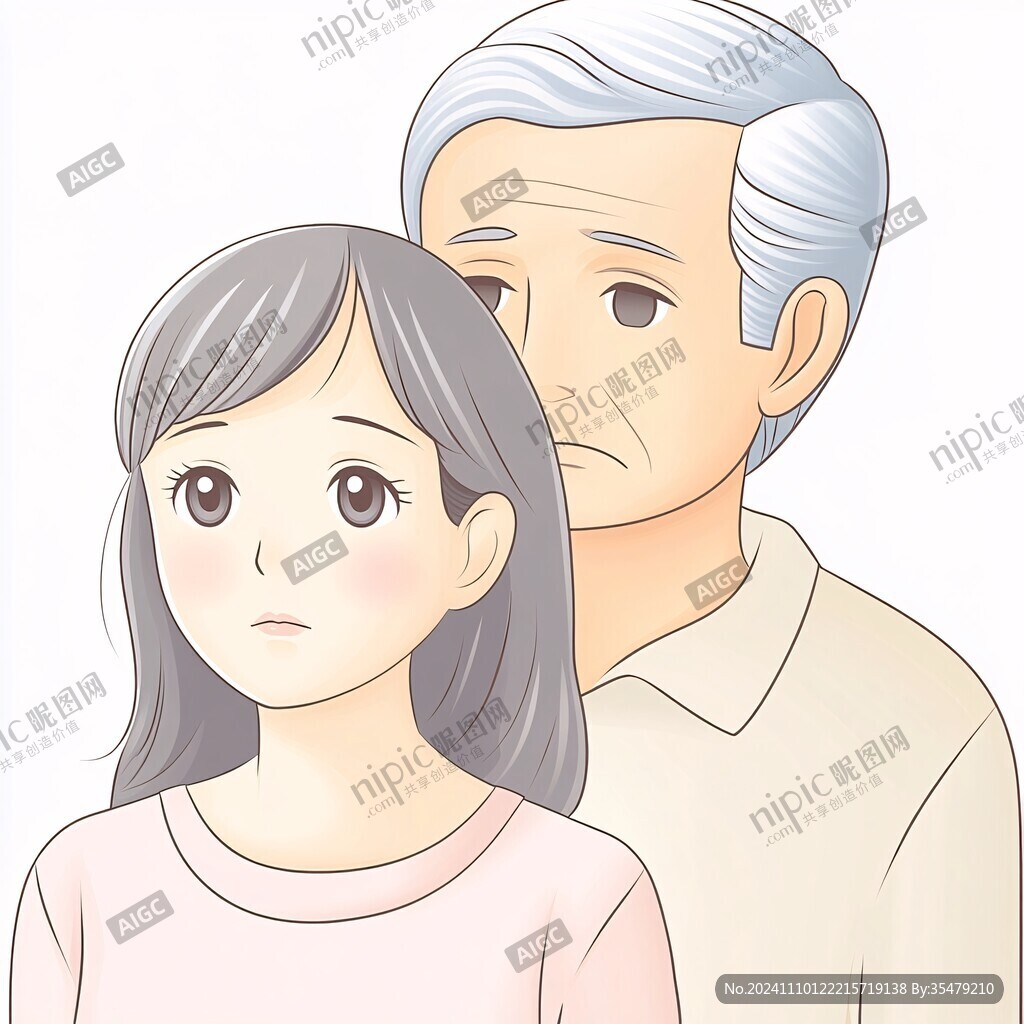 父女插画