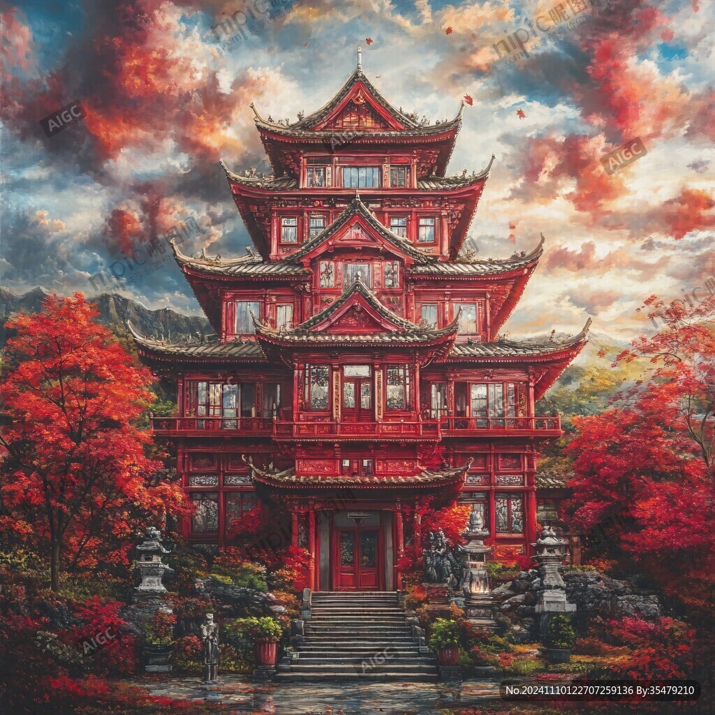 九天楼插画