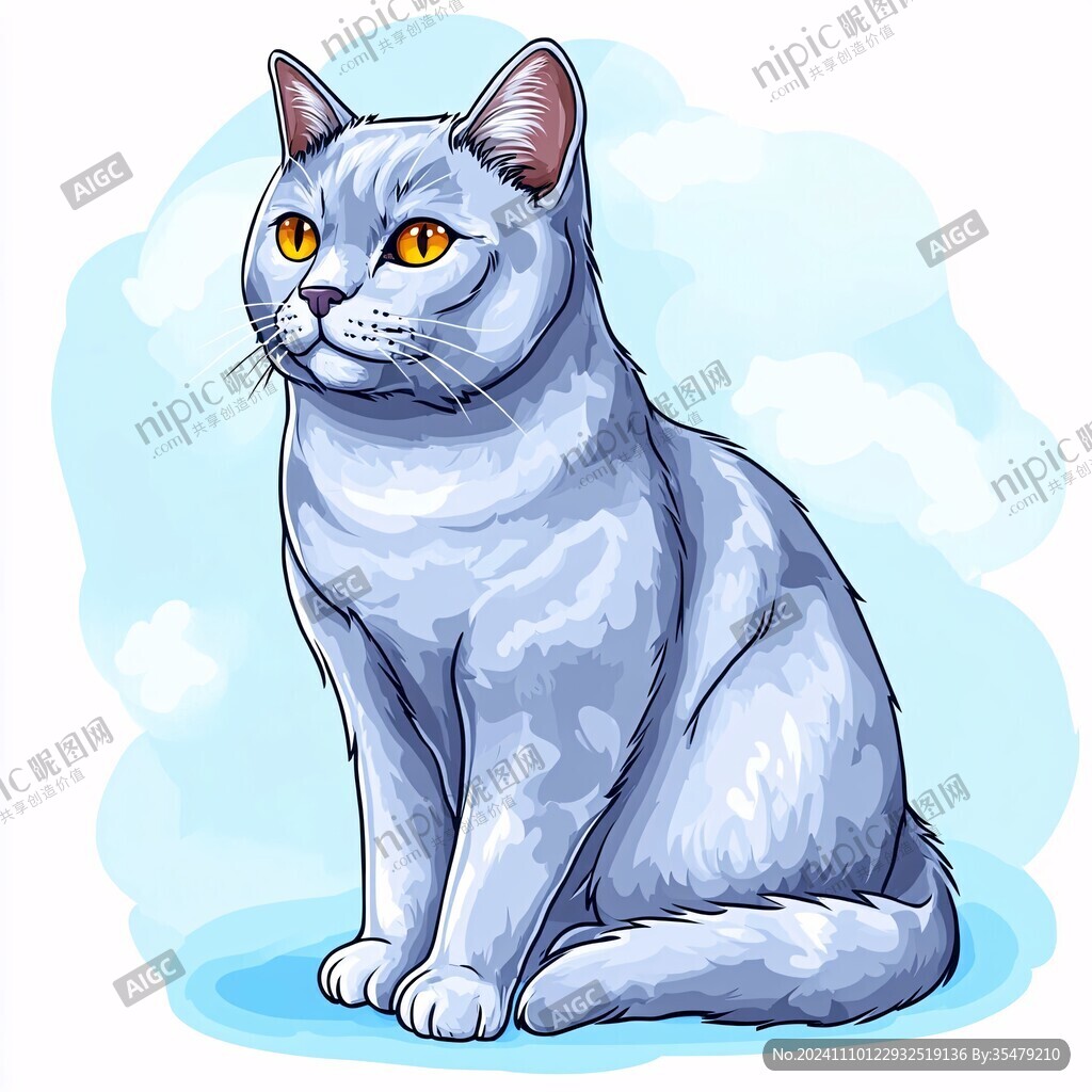宠物猫插画