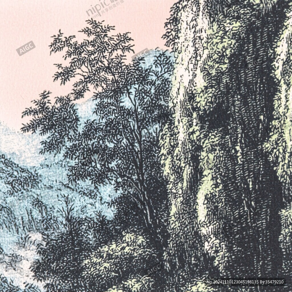 漆画山水