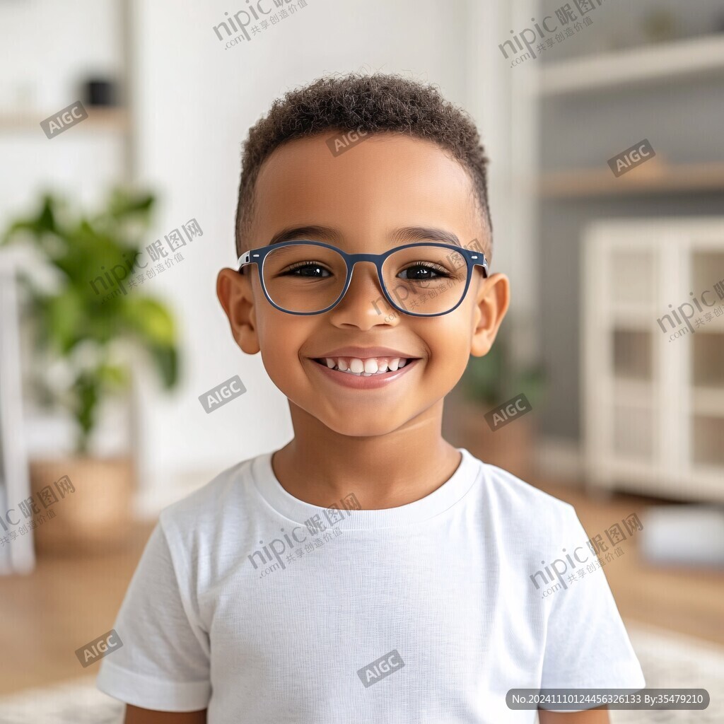 眼镜小男孩