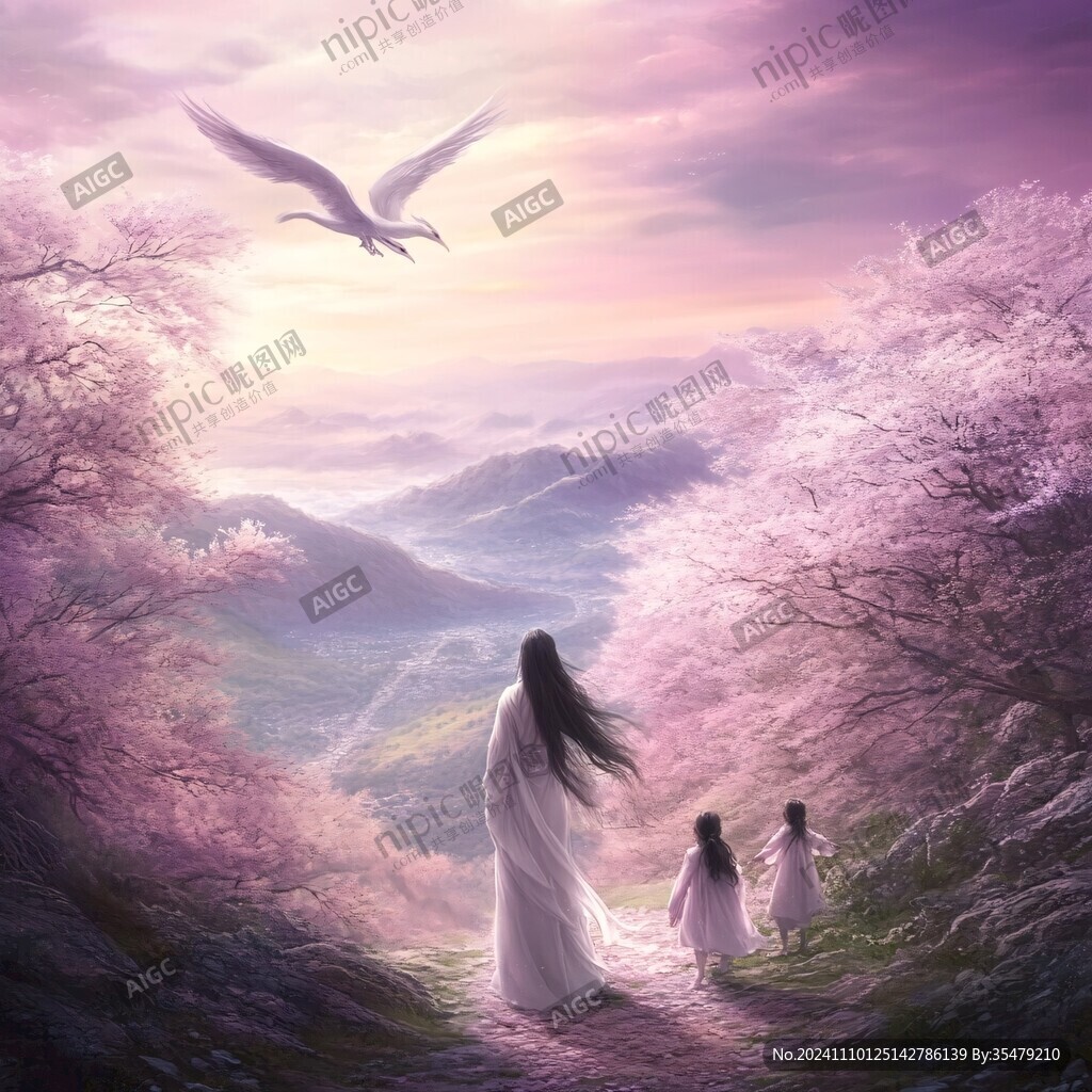 古风场景春暖花开
