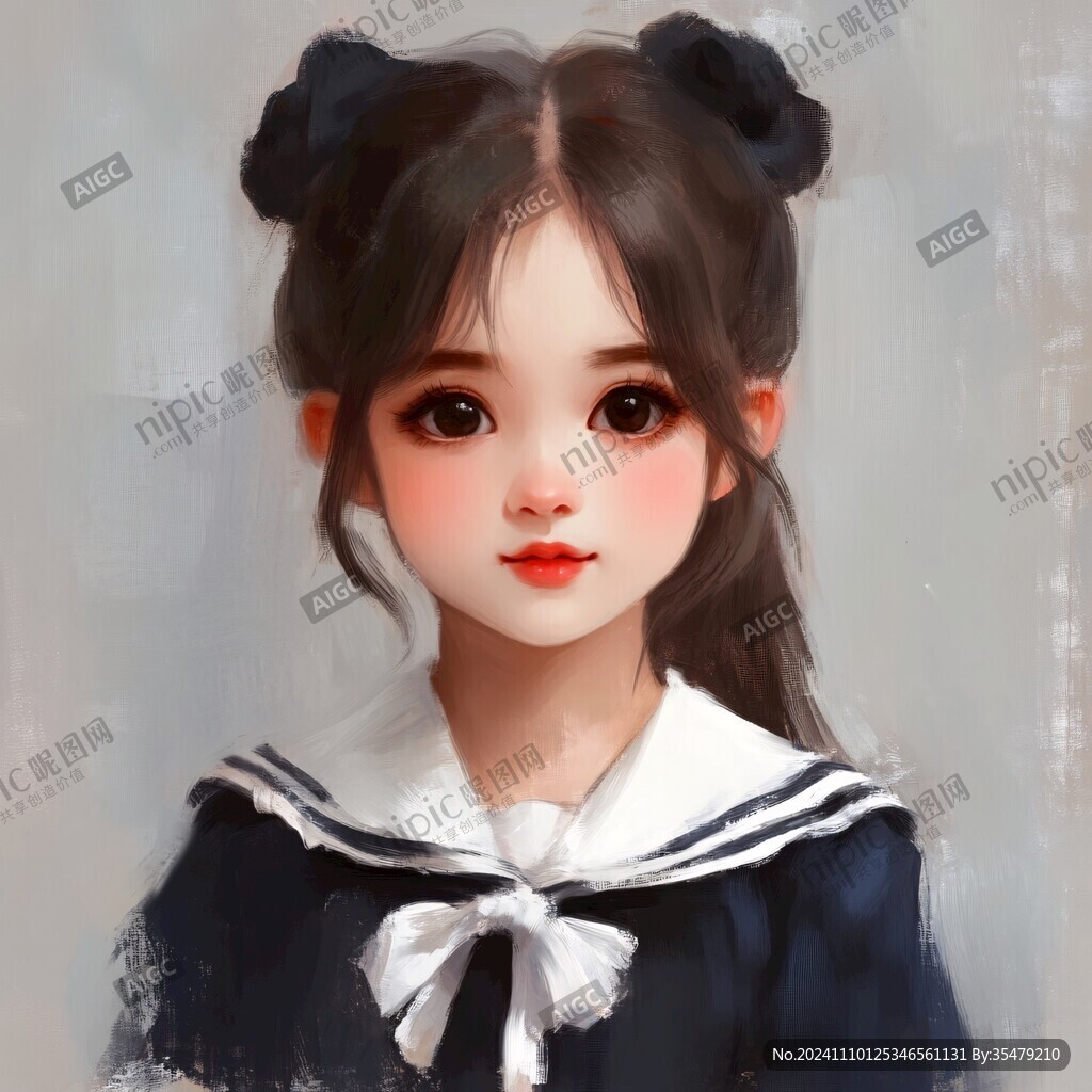 板绘少女
