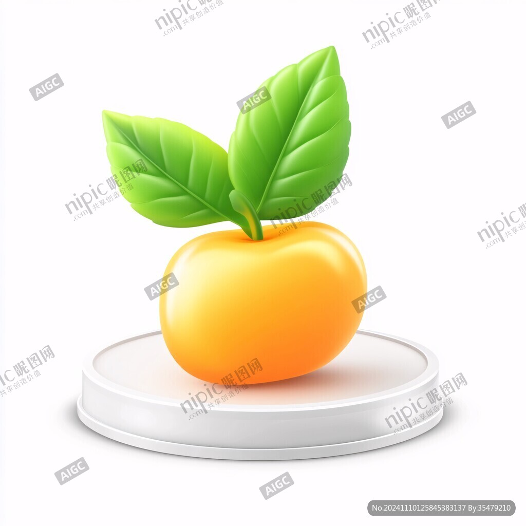 lowpoly苹果