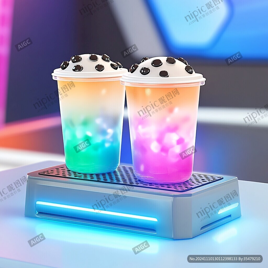 奶茶店小夜灯