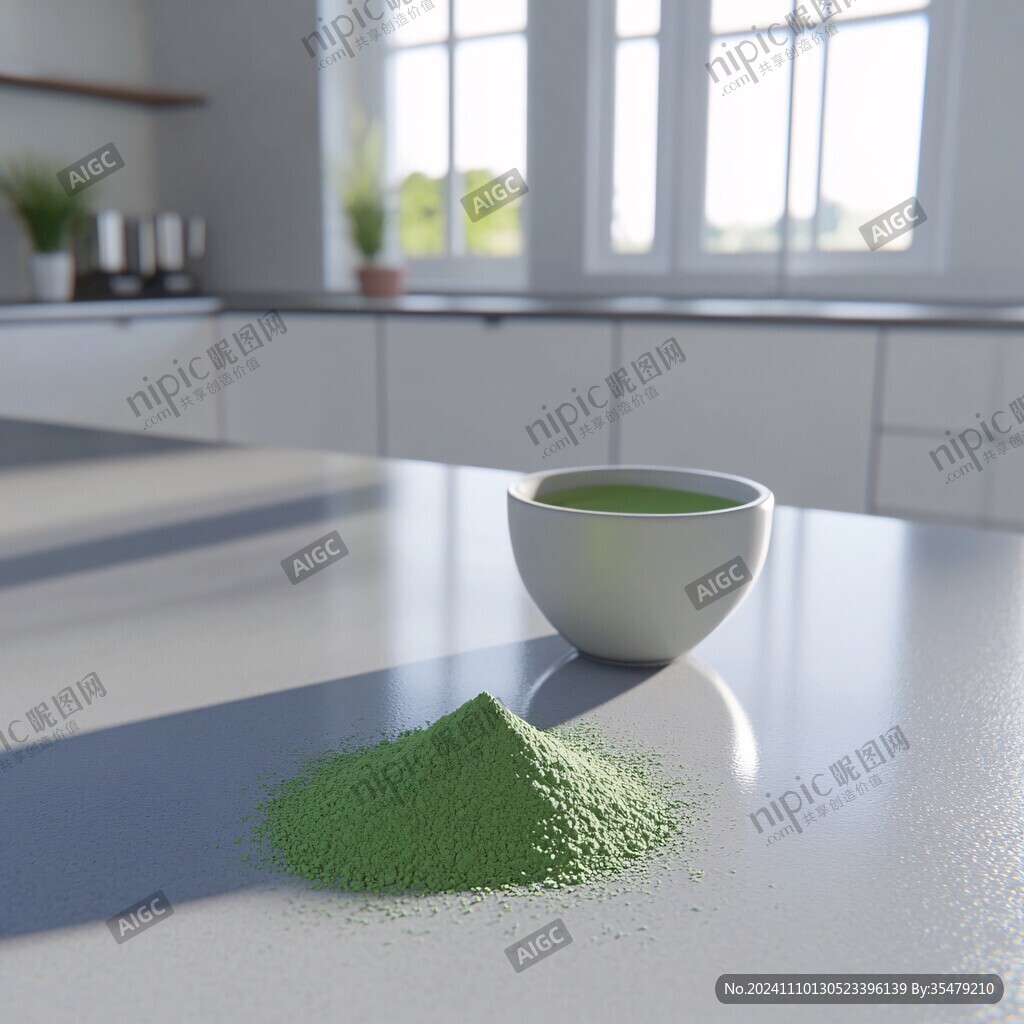 抹茶粉素材