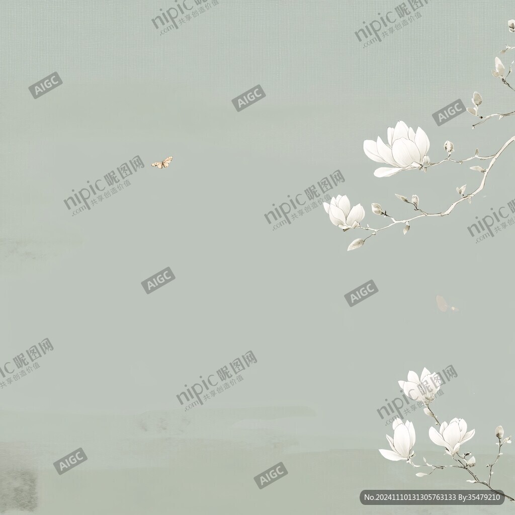 工笔茉莉花