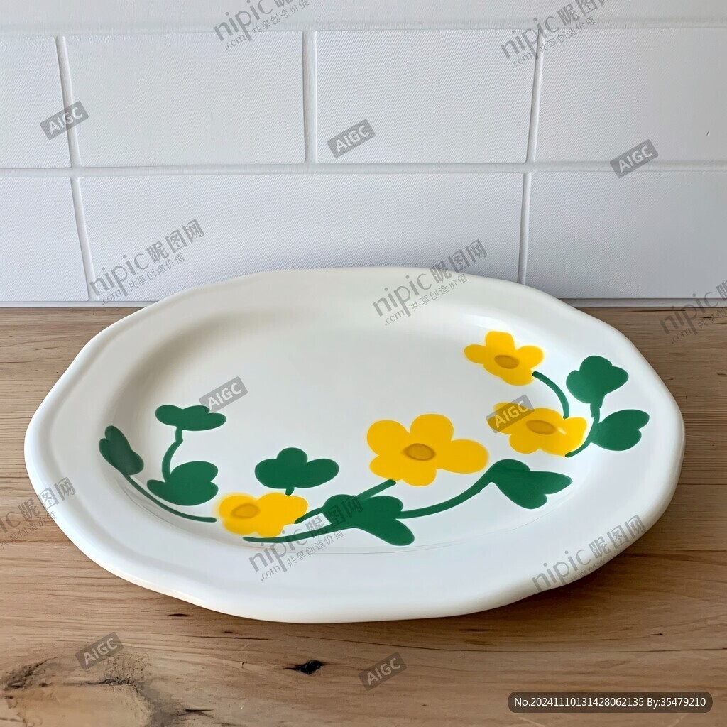 花饰陶板
