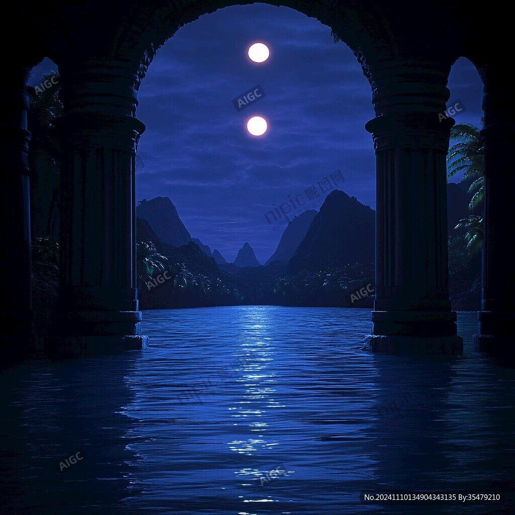欧式拱门星光主题场景
