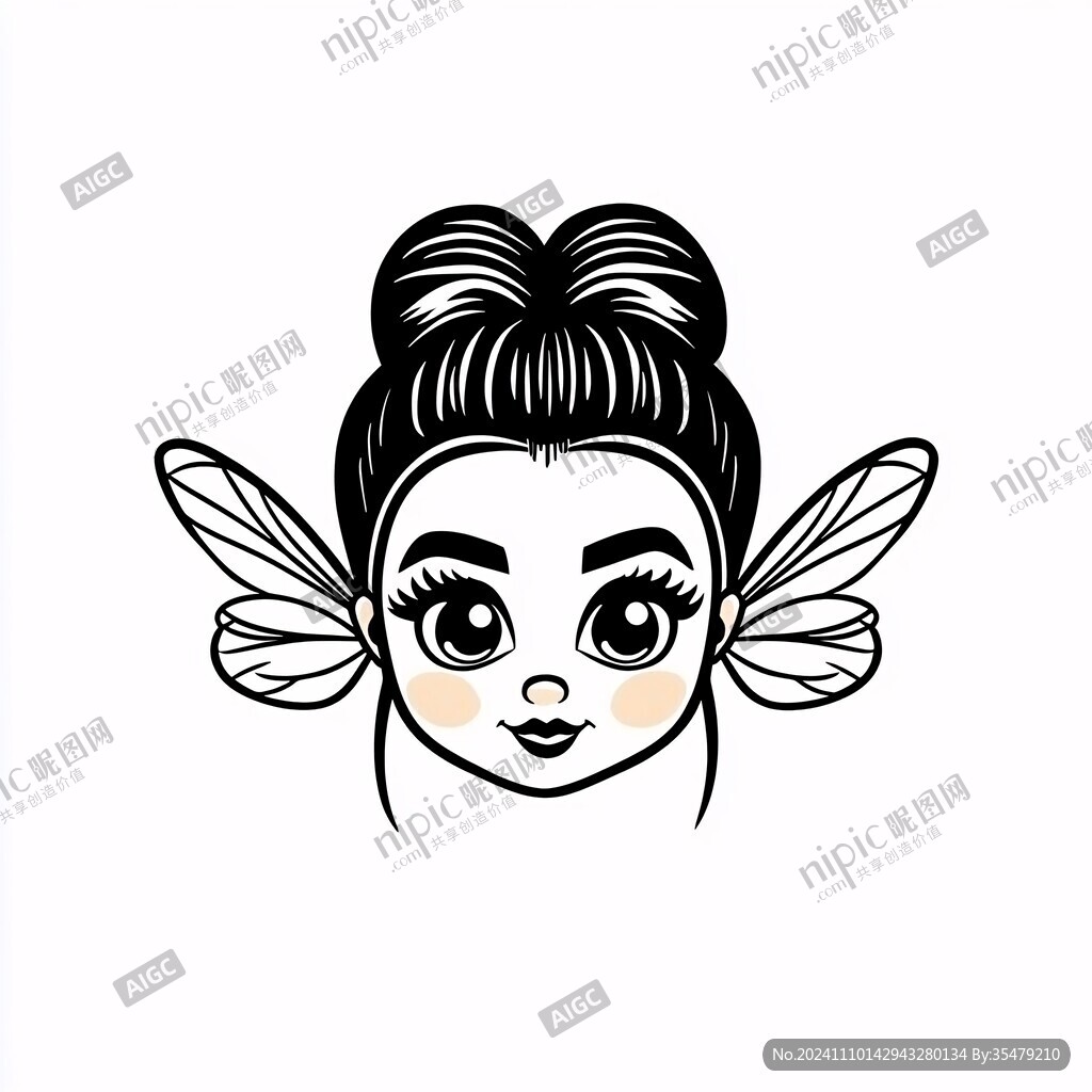 女孩头像标志
