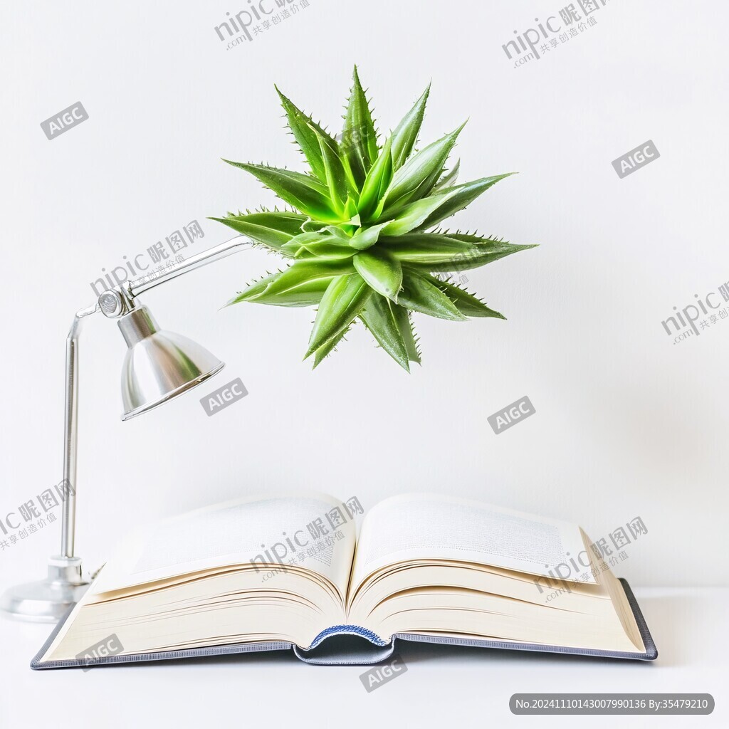 植物书本背景