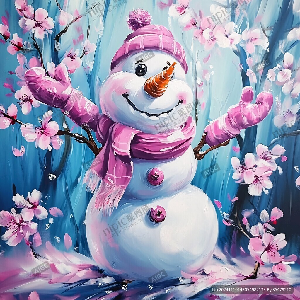原创卡通雪人