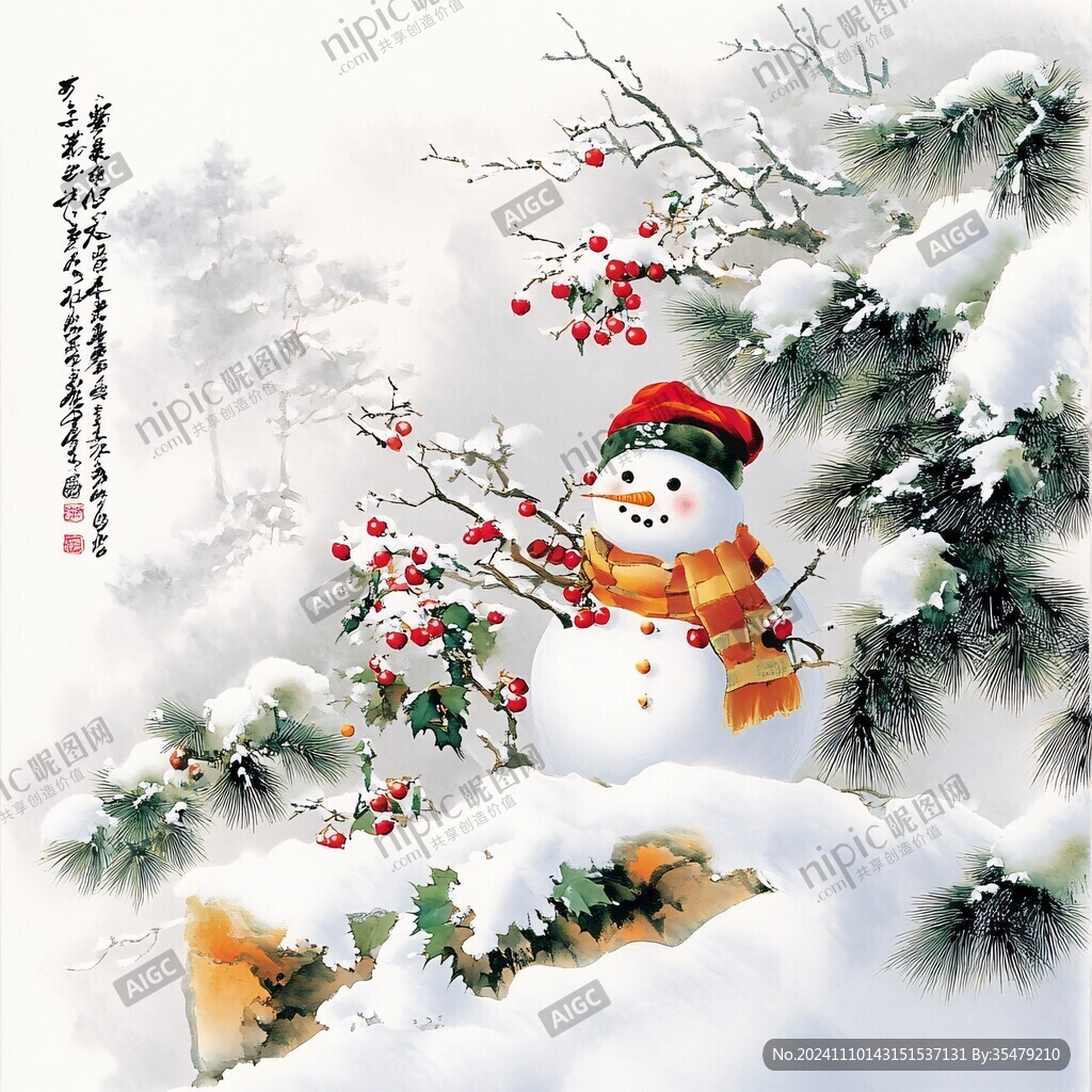 踏雪寻梅挂画