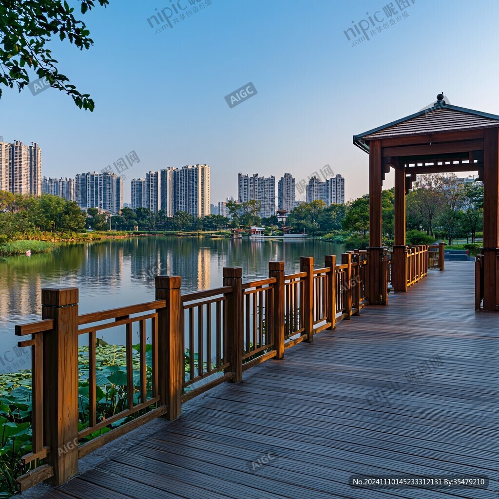 香蜜湖风光
