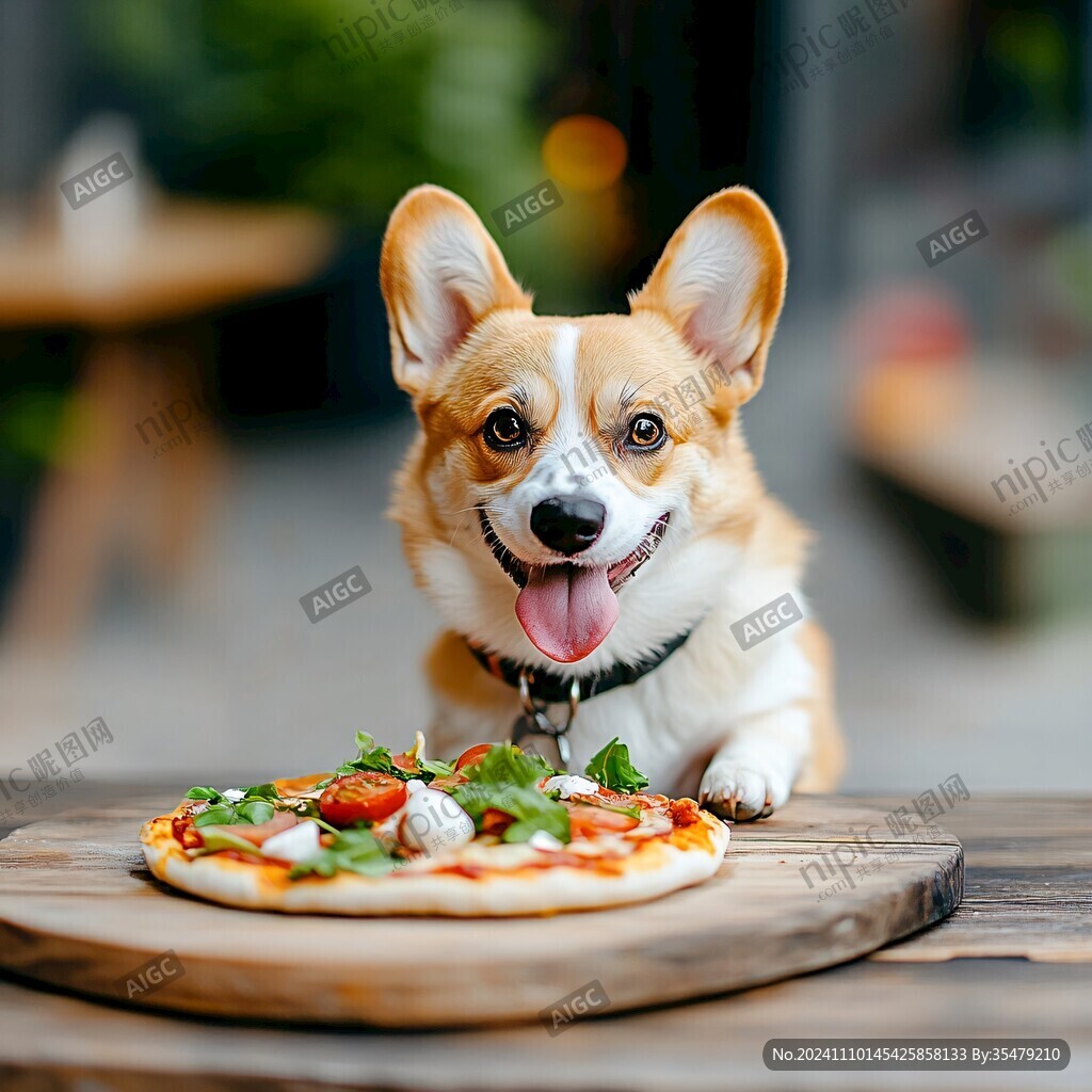 美食和狗狗