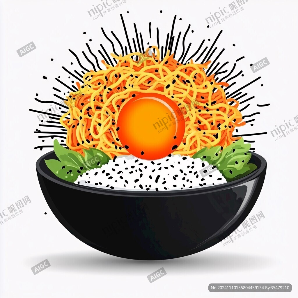 火鸡面手绘插画
