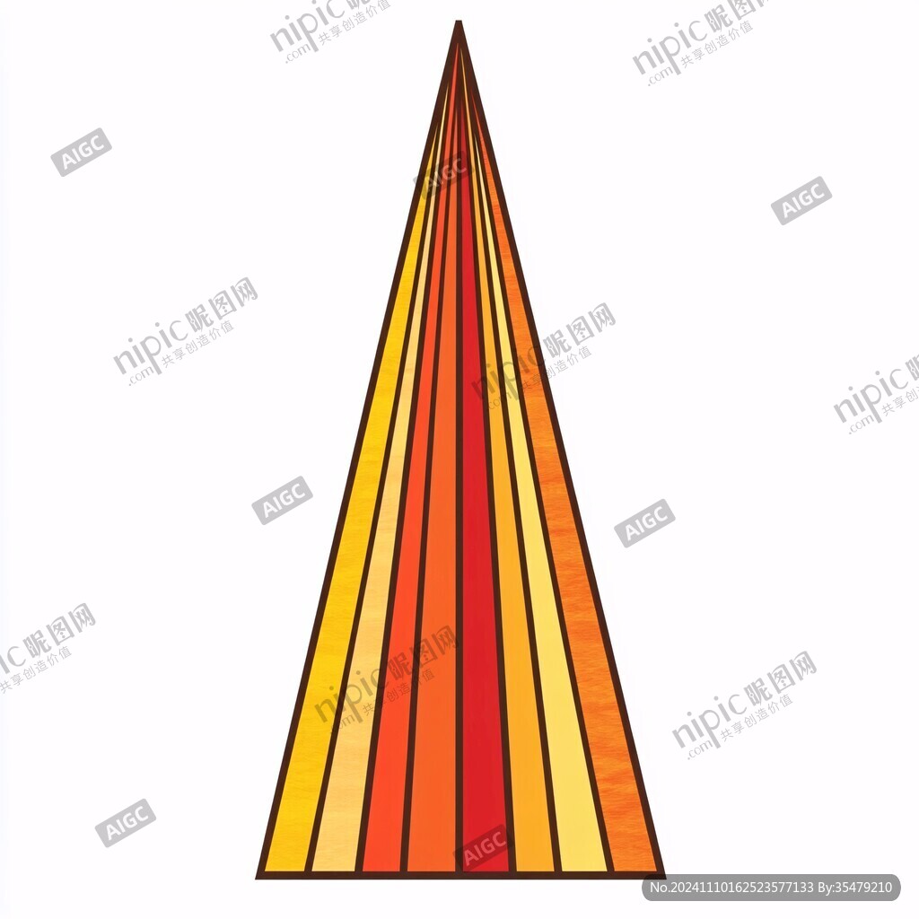 金字塔色彩条