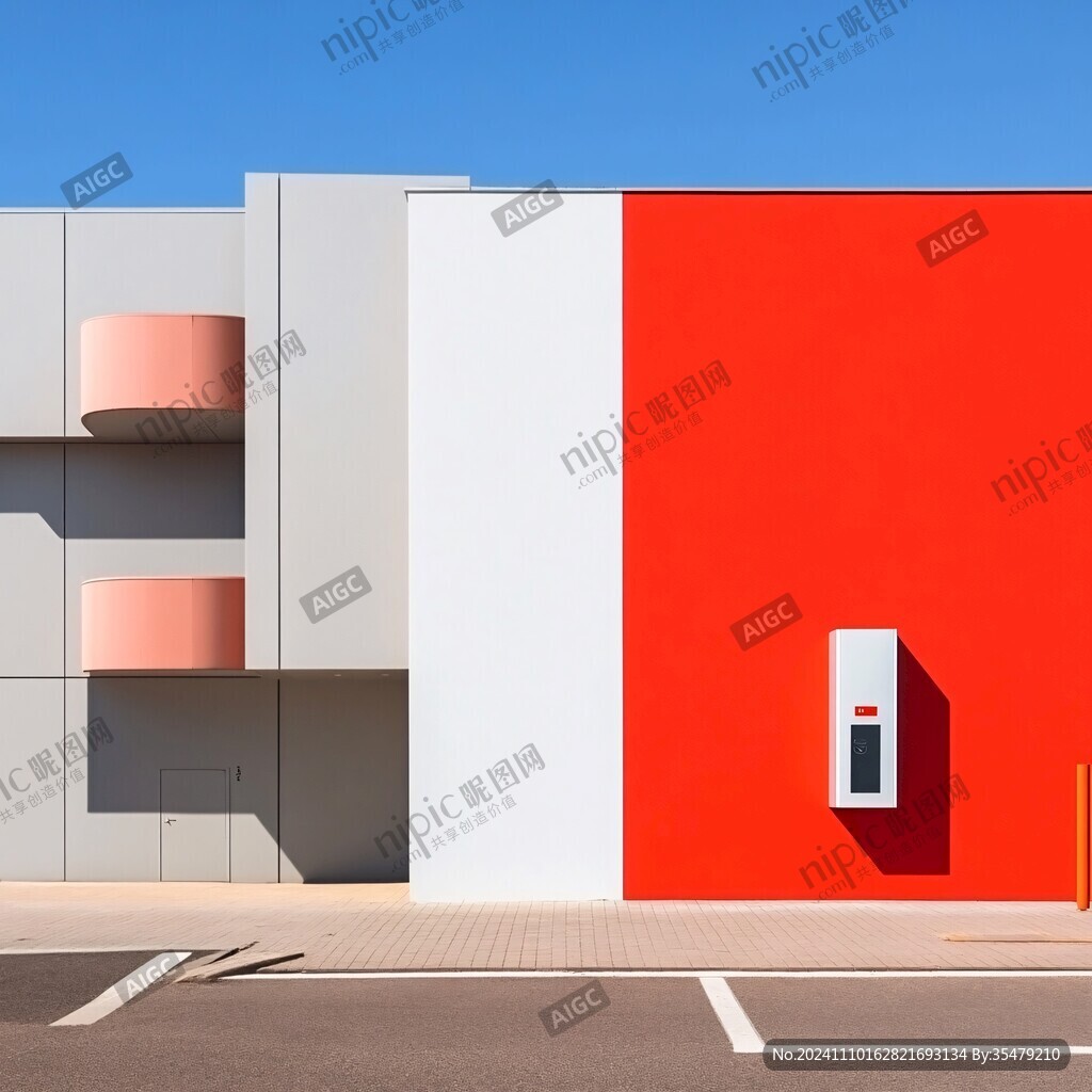 停车场门头建筑外墙