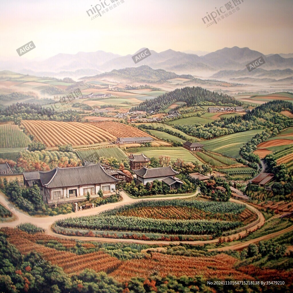 韩国中部地区农家庭院