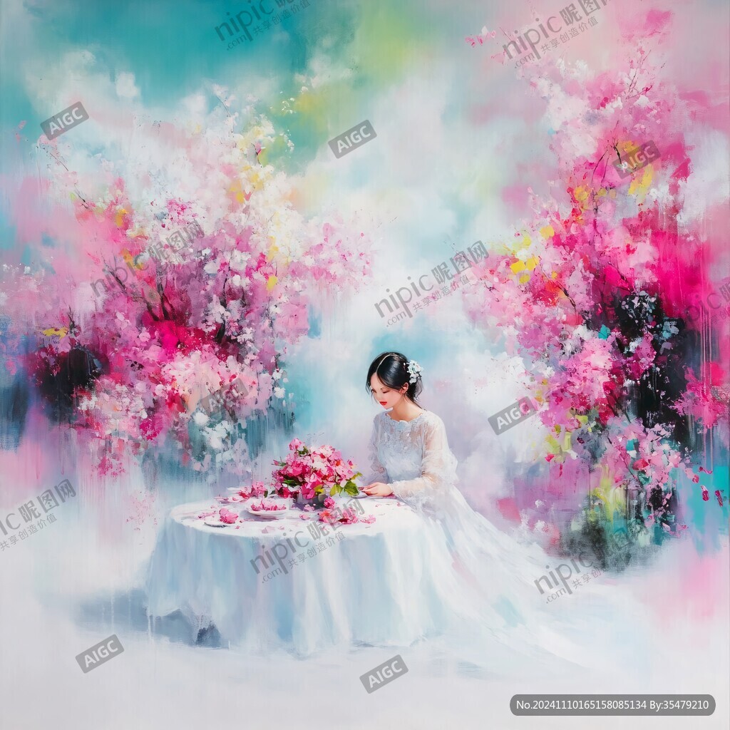 唯美花间美人