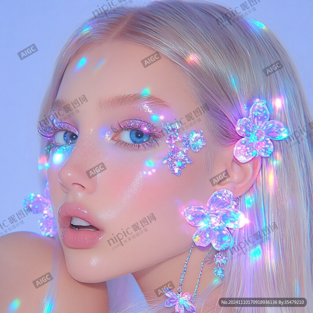 美妆少女美妆造型