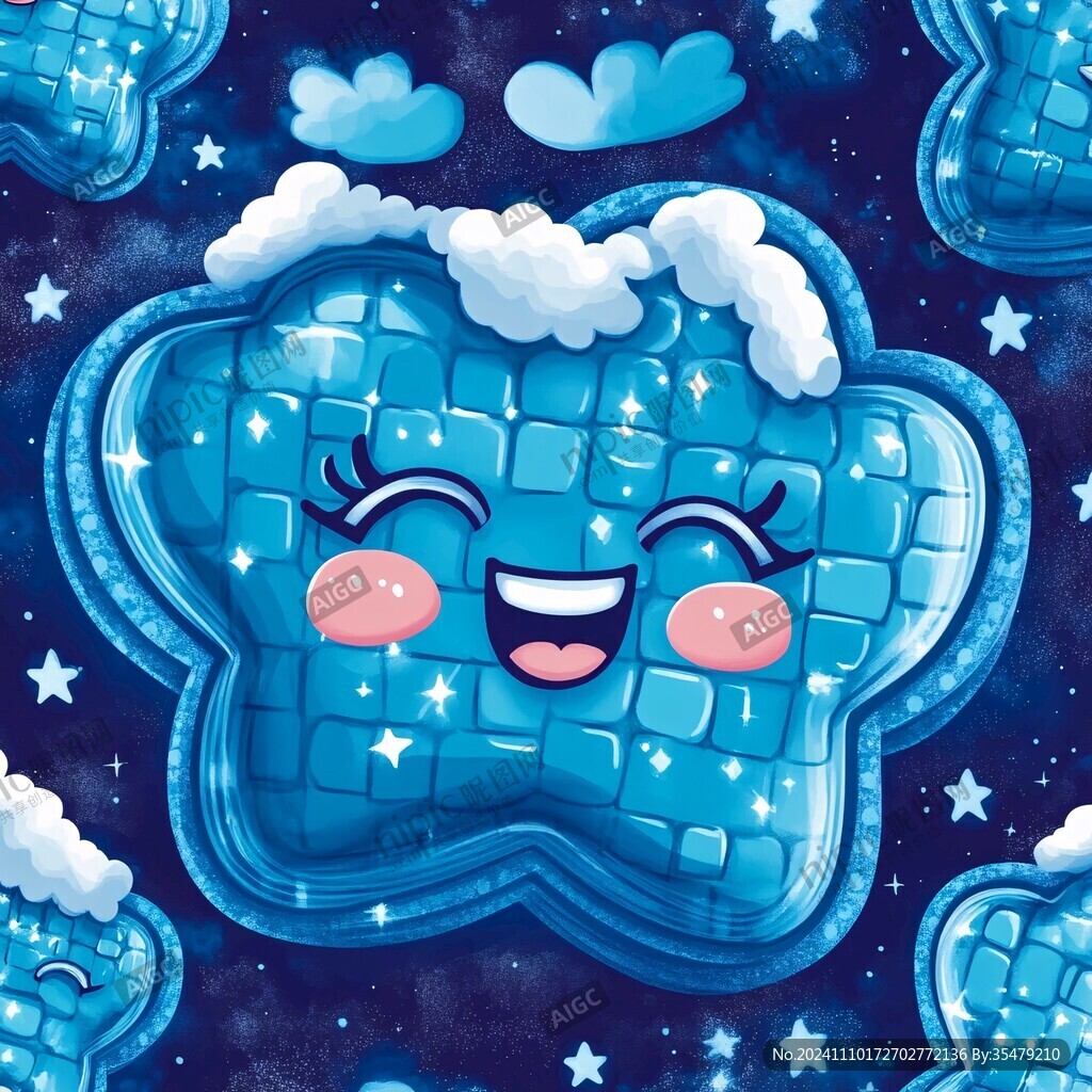 冰砖插画