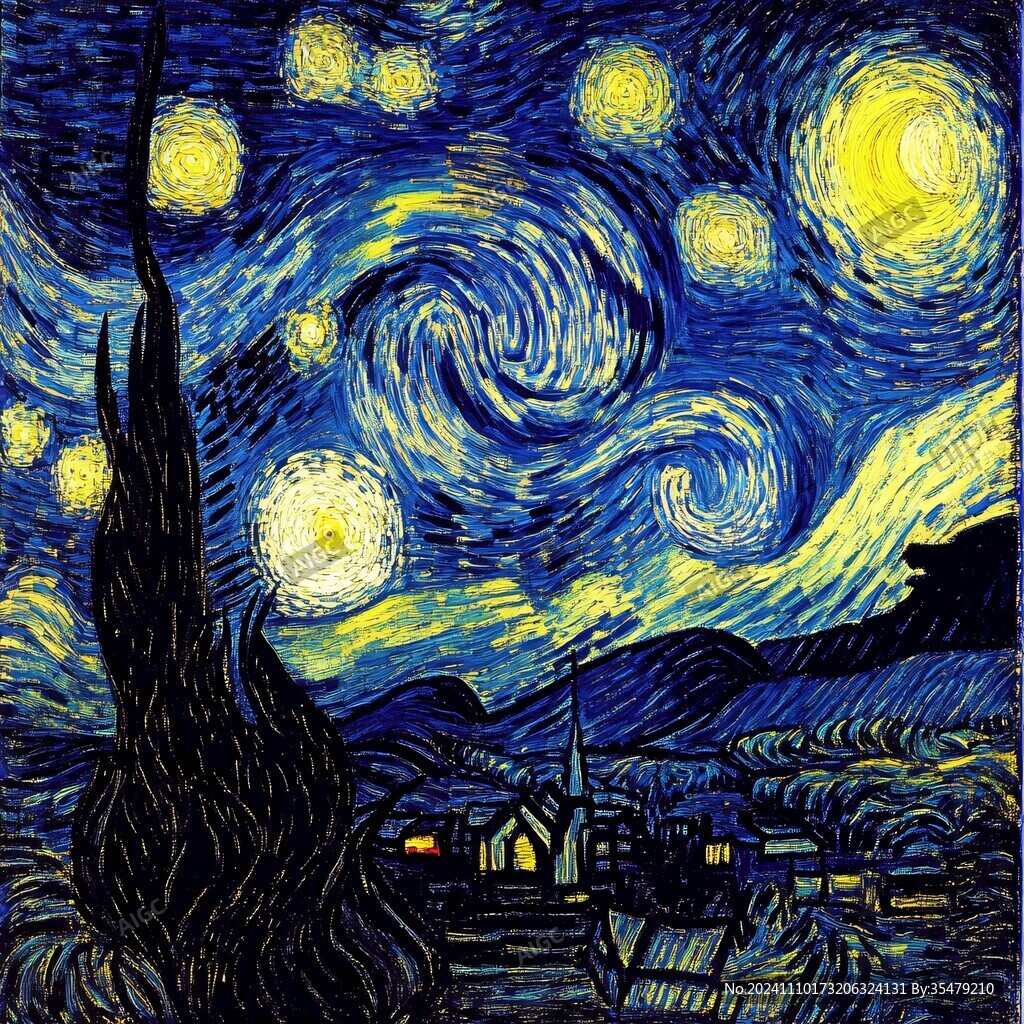 梵高星空画风