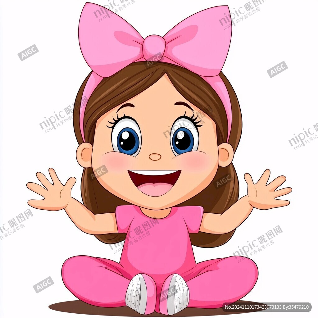 卡通人物卡通小女孩