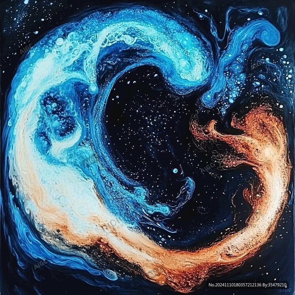海洋流体画宇宙