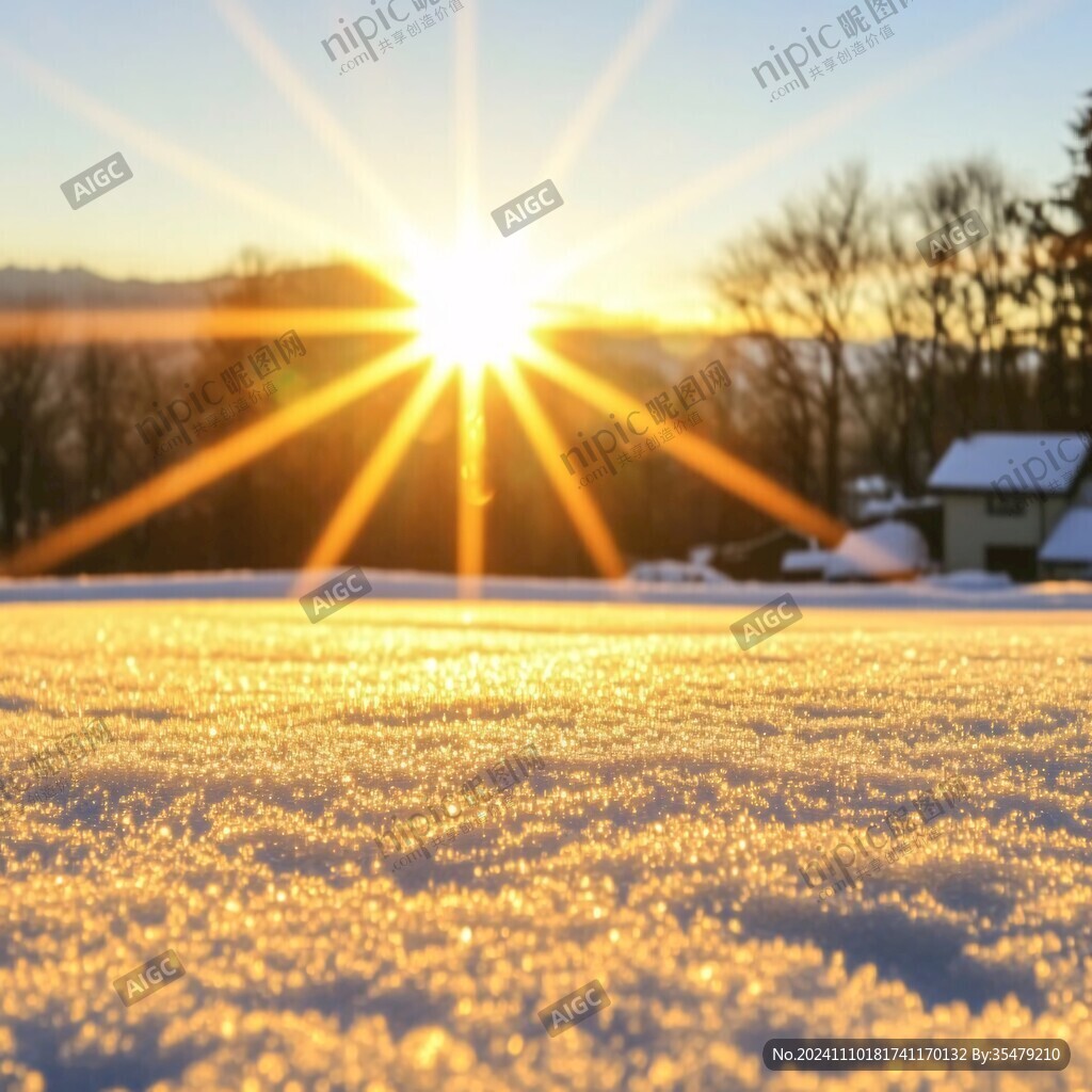 雪地阳光太阳生长